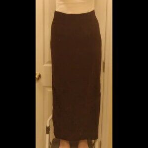 Vintage brown faux suede skirt
